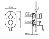 Vedo Cento bateria natryskowa VBC1017/CH 